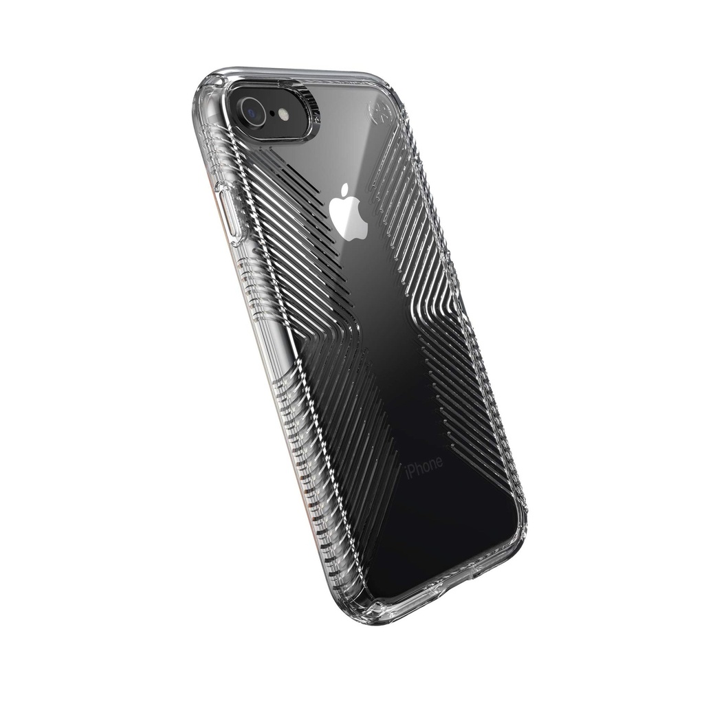 Speck Products Presidio Perfect-Clear With Grip Case, Compatible With Iphone Se (2022)| Iphone Se (2020)| Iphone 8| Iphone 7, Clear/Clear (136216-5085)