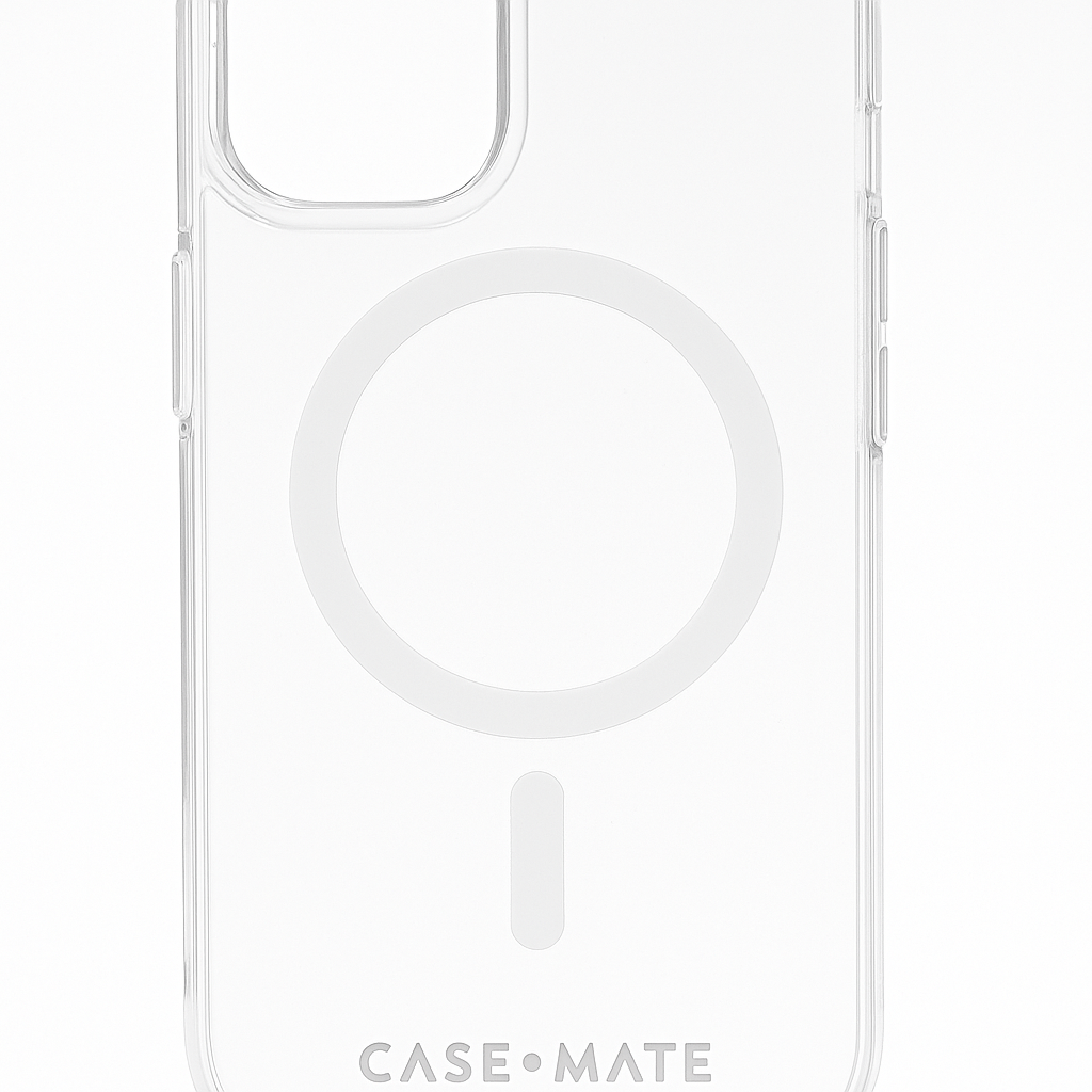 Case-Mate Tough Iphone 15 Pro Case - Clear [12ft Drop Protection] [Compatible With Magsafe] Magnetic Phone Case For Iphone 15 Pro 6.1", Shockproof Cover With Anti Yellowing, Anti Scratch Tech