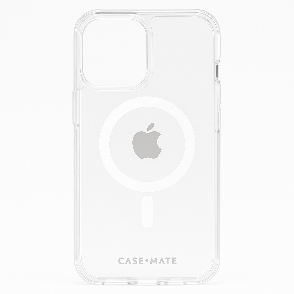 Case-Mate Tough Iphone 15 Pro Max Case - Clear [12ft Drop Protection] [Compatible With Magsafe] Magnetic Phone Case For Iphone 15 Pro Max 6.7", Shockproof Cover With Anti Yellowing, Anti Scratch Tech