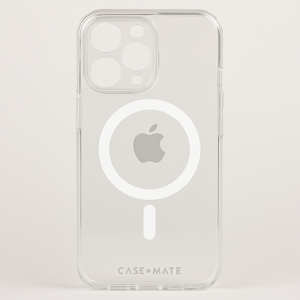 Case-Mate Tough Iphone 15 Pro Max Case - Clear [12ft Drop Protection] [Compatible With Magsafe] Magnetic Phone Case For Iphone 15 Pro Max 6.7", Shockproof Cover With Anti Yellowing, Anti Scratch Tech