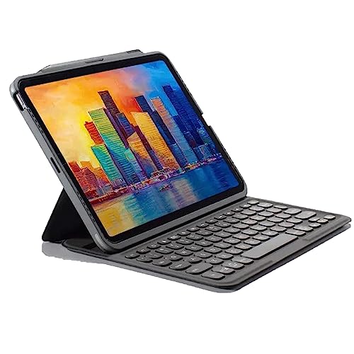 Zagg Detachable Case And Wireless Keyboard For Apple Ipad Pro 12.9, Multi-Device Bluetooth Pairing, Backlit Laptop-Style Keys, Apple Pencil Holder, 6.6ft Drop Protection (Charcoal)