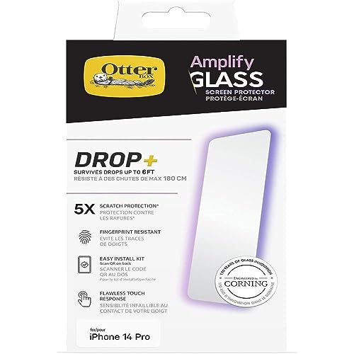 Otterbox - Amplify Glass Anti-Glare Screen Protector For Iphone 14 Pro, Tempered Glass Protection Against Drops, Scratches & Scrapes, Fingerprint Resistant