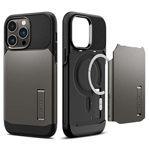 Spigen Slim Armor (Magfit) Designed For Iphone 14 Pro Max Case (2022) - Gunmetal