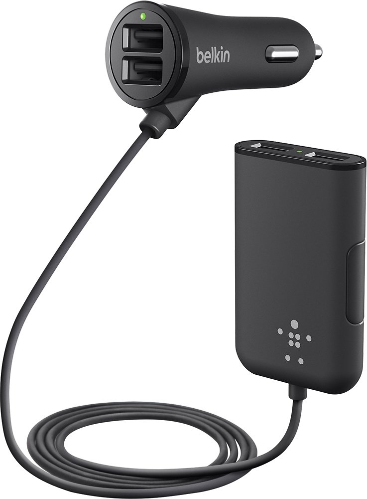 Belkin - Road Rockstar Vehicle Charger - Black