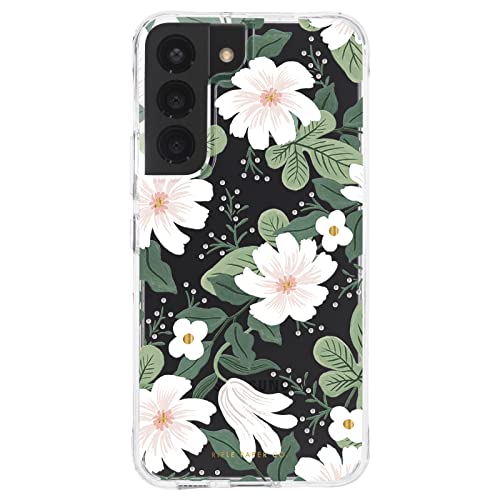Rifle Paper Co - Case For Samsung Galaxy S22 - 10ft Drop Protection - Gold Foil Accents - 6.1 Inch - Willow