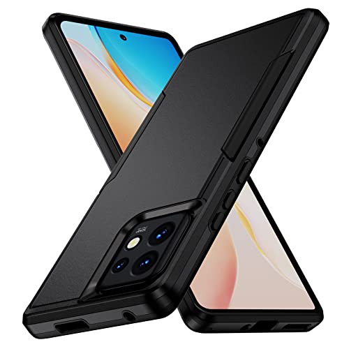 VINVE FOR MOTOROLA EDGE+ (2023) CASE, MOTO EDGE PLUS 2023 CASE, [NOT FIT FOR MOTOROLA EDGE (2023) ] MILITARY GRADE DROP PROTECTIONSHOCKPROOF HYBRID RUGGED BUMPER PROTECTIVE CASE (BLACK)