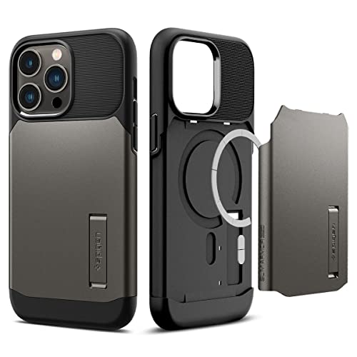 Spigen Slim Armor (Magfit) Designed For Iphone 14 Pro Case (2022) - Gunmetal