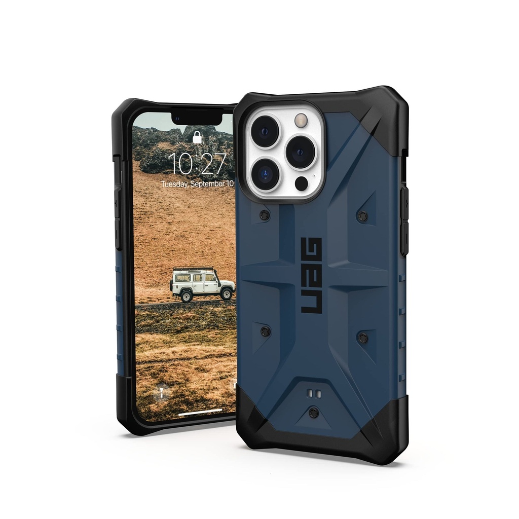 Urban Armor Gear Uag Designed For Iphone 13 Pro Case Blue Mallard Rugged Lightweight Slim Shockproof Pathfinder Protective Cover, [6.1 Inch Screen]