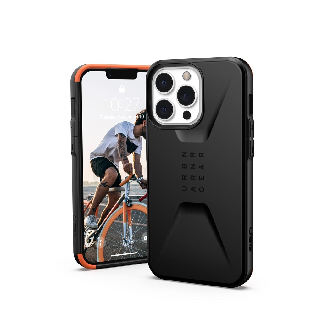 Urban Armor Gear Uag Designed For Iphone 13 Pro Case Green Olive Sleek Ultra-Thin Shock-Absorbent Civilian Protective Cover, [6.1 Inch Screen]