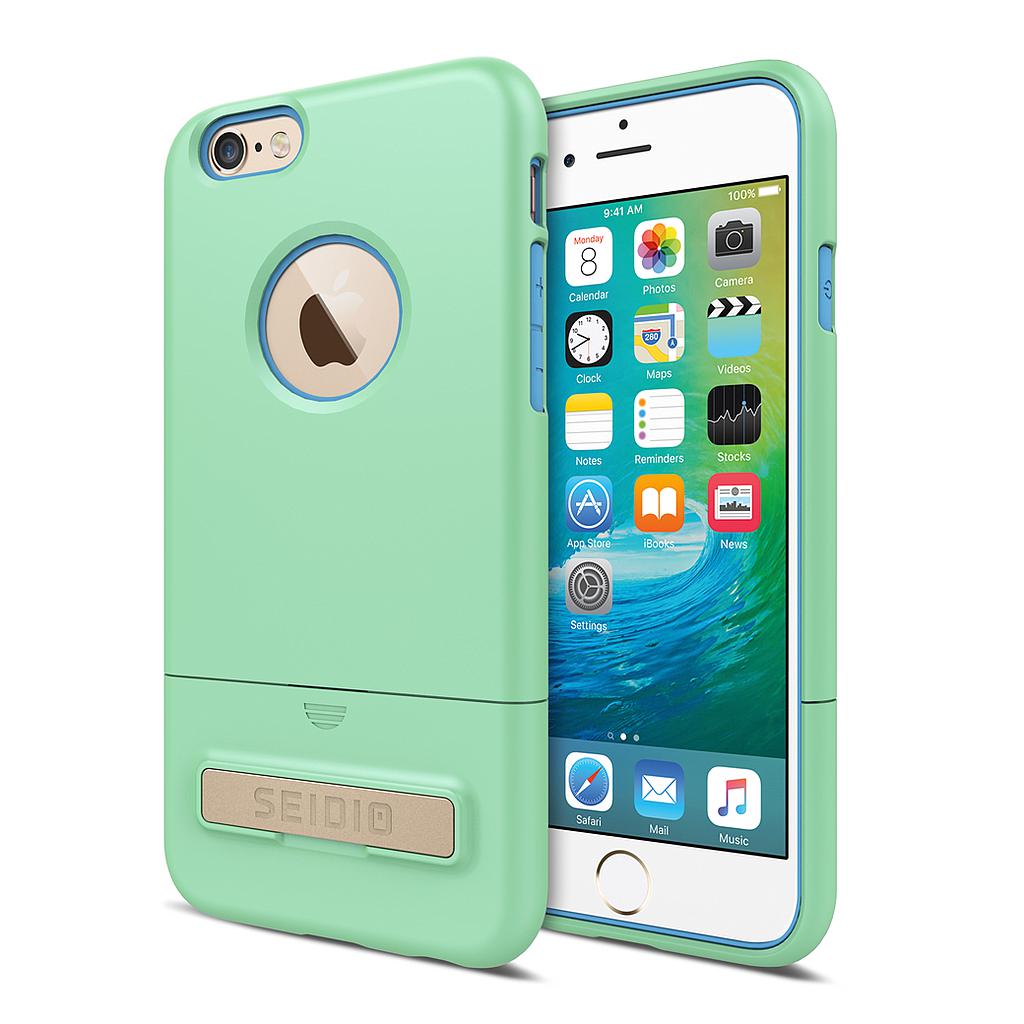 Seidio Surface With Metal Kickstand Case For Iphone 6/6s [Dual-Layer Protection] - Non-Retail Packaging - Mint/Blue