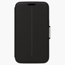 Otterbox Strada Series Leather Wallet Case For Samsung Galaxy S7 - Retail Packaging - Phantom (Black/Black Leather)