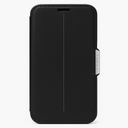 Otterbox Strada Series Leather Wallet Case For Samsung Galaxy S7 - Retail Packaging - Phantom (Black/Black Leather)