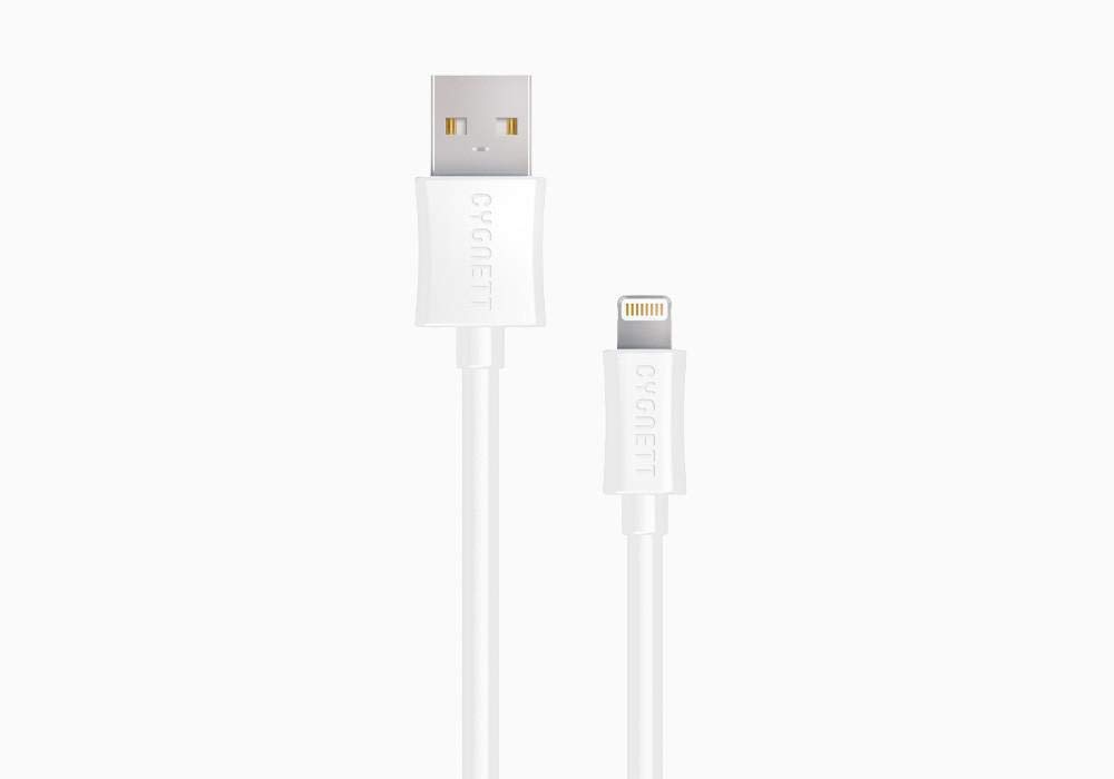 Cygnett Cy1101pccsl Lightning Charge And Sync Cable For Iphone 5/5s/Ipod Touch 5g/Ipad 3 - Retail Packaging - White