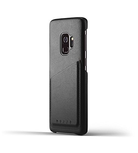 Mujjo Full Leather Wallet Case For Samsung Galaxy S9 With Card Holder (Black)