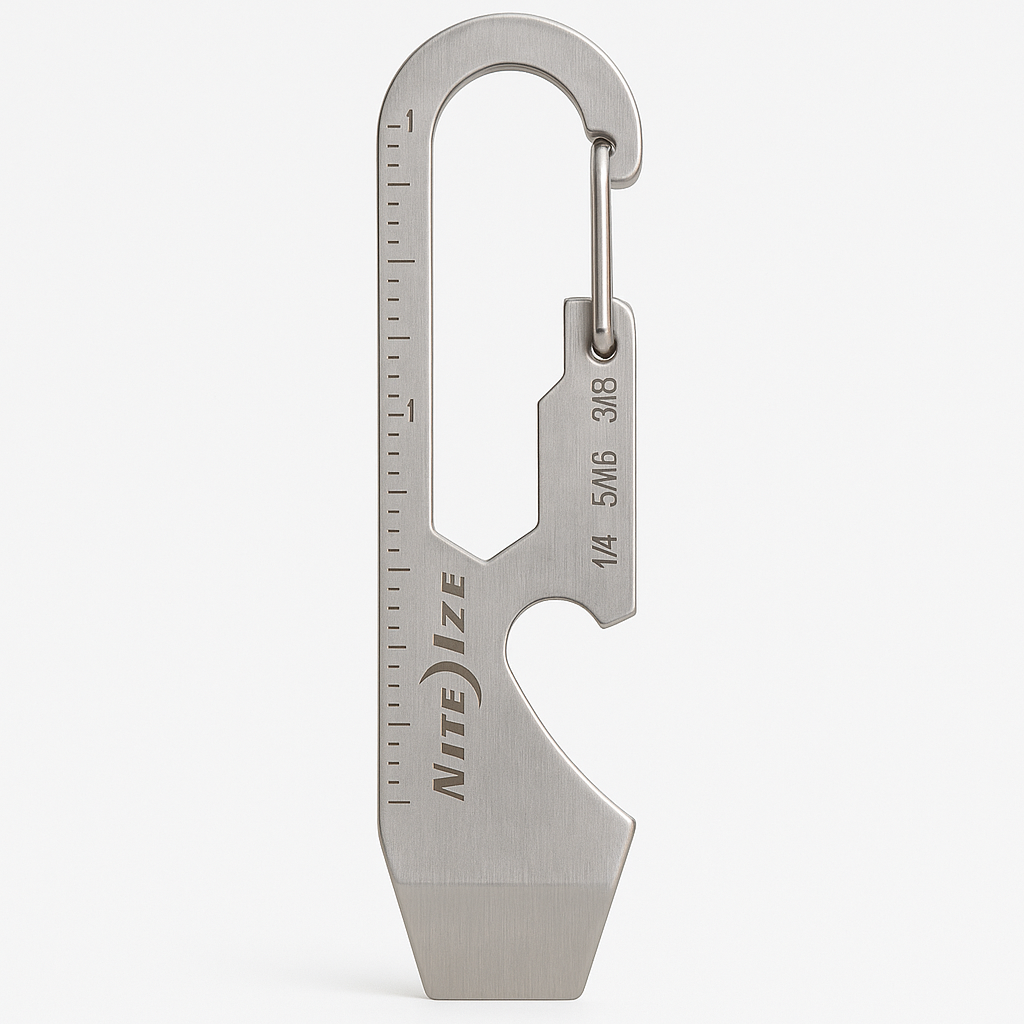 Carabiner Key Clip,Silver,1-11/16 In