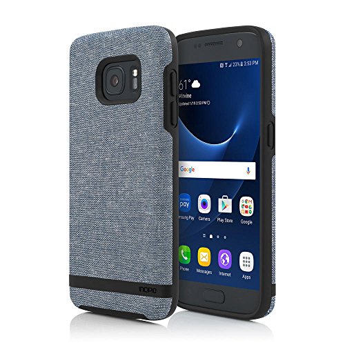 Samsung Galaxy S7 Case, Incipio Preston, [Esquire Series] Fabric Patterned Cut-Out Ultra-Light Cover - Gray