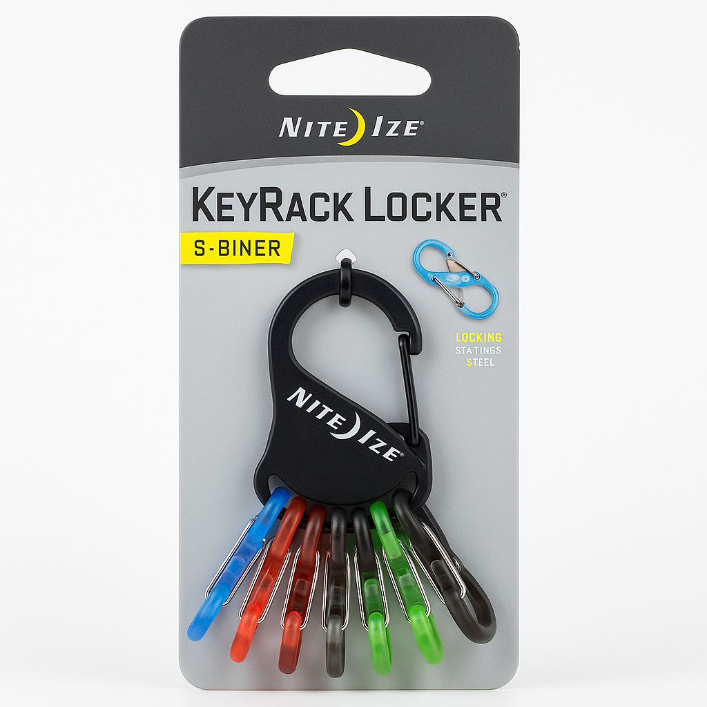 Nite Ize Keyrack Locker W/Plastic S-Biners