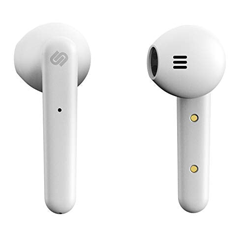 Urbanista Stockholm True Wireless Earbuds 14h Playtime Bluetooth 5.0 With Charging Case, Touch Controls & Dual Mic Earphones Compatible With Android And Ios - White