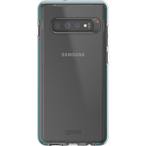 Gear 4 Piccadilly Clear Case With Advanced Impact Protection [ Protected By D3o ], Slim, Tough Design Compatible With Samsung Galaxy S10 Plus - Teal