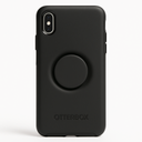Otter + Pop For Iphone Xs Max: Otterbox Symmetry Series Case With Popsockets Swappable Poptop - (Black With Aluminum Black)