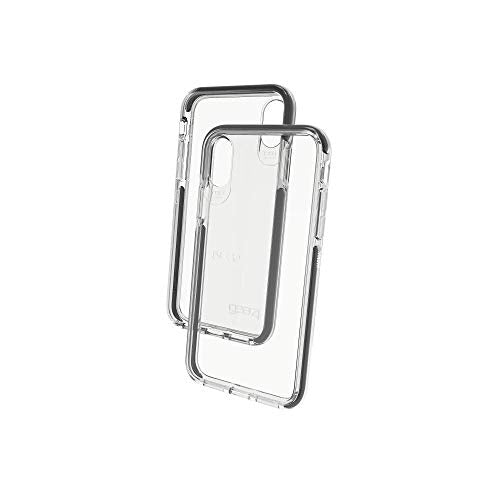 Gear4 Piccadilly Clear Case With Advanced Impact Protection [ Protected By D3o ], Slim, Tough Design For Iphone X/Xs – Black (Ic8picblk)