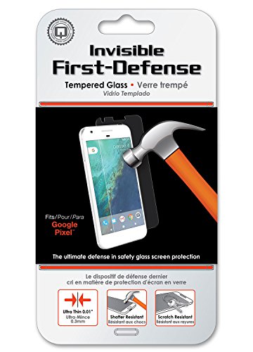 GOOGLE PIXEL SCREEN PROTECTOR - QMADIX INVISIBLE FIRST-DEFENSE TEMPERED GLASS SCREEN PROTECTOR FOR THE GOOGLE PIXEL (NOT THE GOOGLE PIXEL XL)