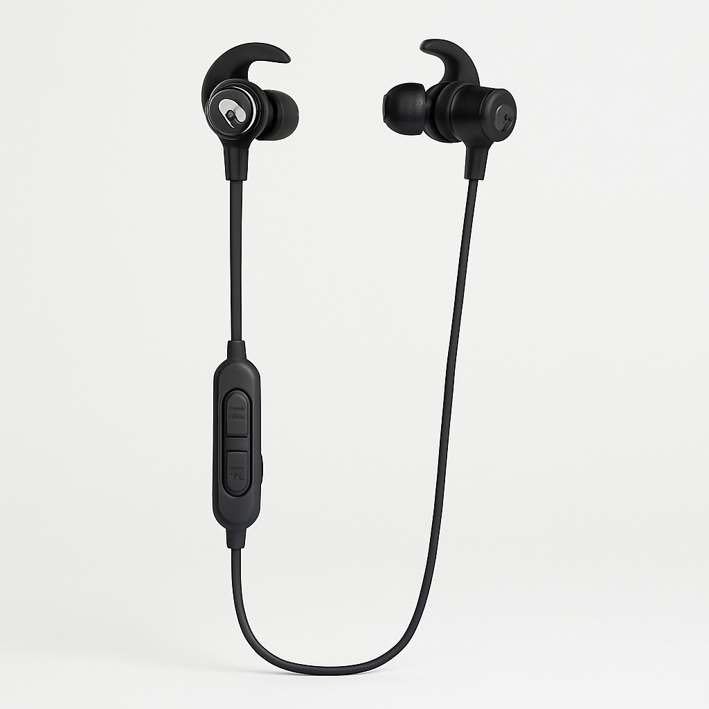 Ncredible Wireless Bluetooth Neckband In-Ear Headphones With Sport Tips - Black