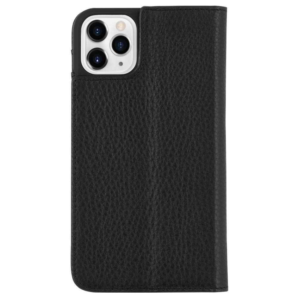 Case-Mate - Leather Wallet Folio - Case For Phone 11 Pro Folio - 5.8 Inch - Black Leather