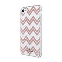 Kate Spade  Iphone 6/6s/7/8 Hard-Shell Case - Chevron (Rose Gold Glitter/Clear)