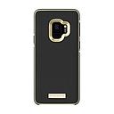 Kate Spade New York Wrap Case For Samsung Galaxy S9 - Black Saffiano Black / Gold Logo Plate