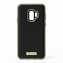 Kate Spade New York Wrap Case For Samsung Galaxy S9 - Black Saffiano Black / Gold Logo Plate