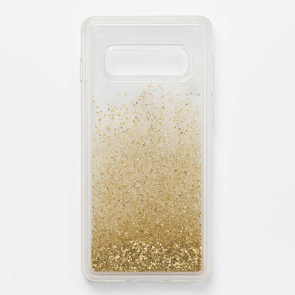 Case-Mate - Waterfall - Samsung Galaxy S10+ Liquid Glitter Case - Gold