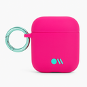Case-Mate - Airpods Case - Hook Ups - Silicone - Compatible With Apple Airpods Series 1 & 2 - Fuchsia Dark Pink