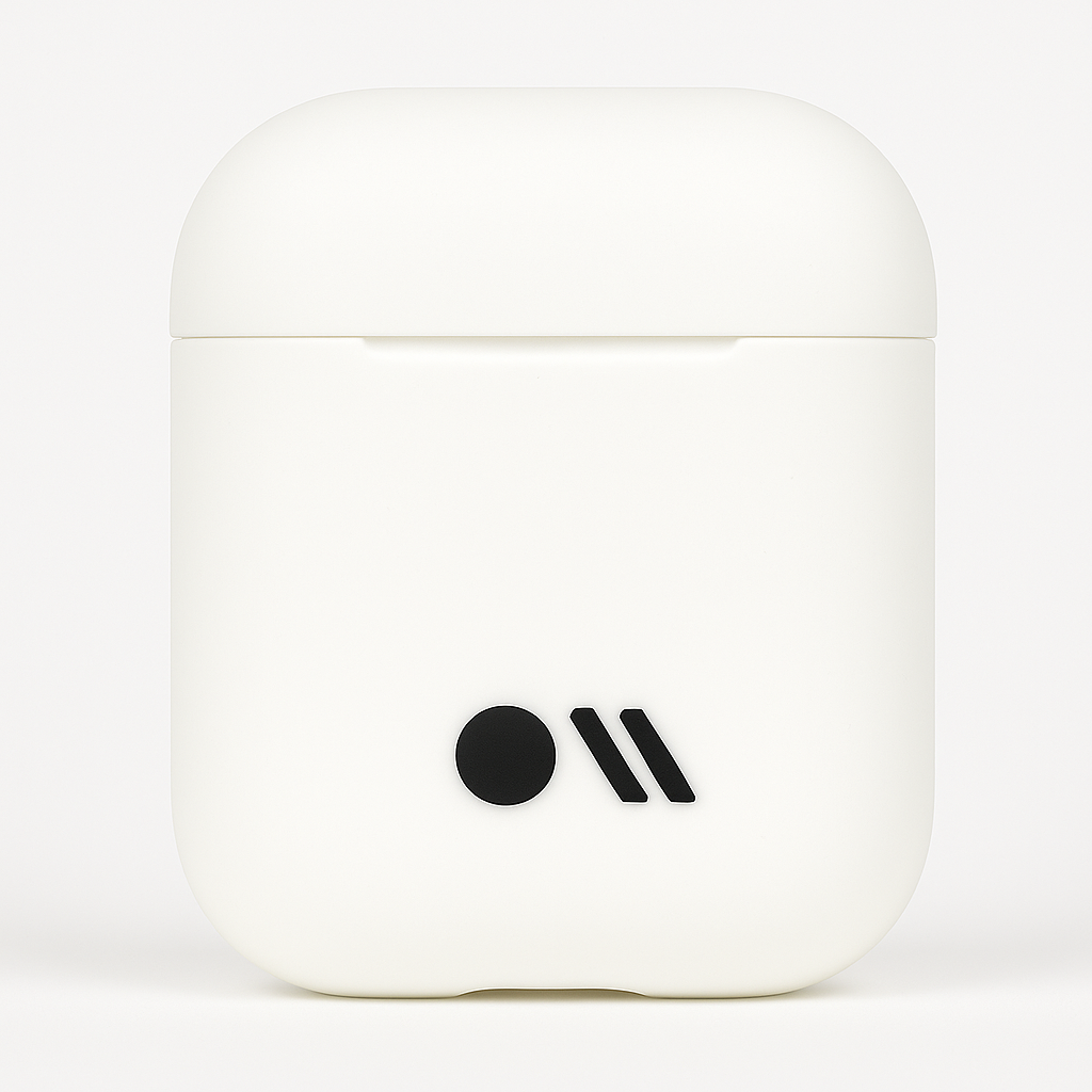Case-Mate - Airpods Case - Hook Ups - Silicone - Compatible With Apple Airpods Series 1 & 2 - White
