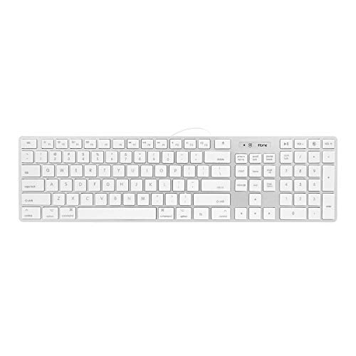Ihome Full Size Mac Keyboard - Apple Ios Mac Imac Windows Desktop Pc Laptop - Wired