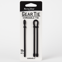 Nite Ize Gear Tie Cordable, The Original Reusable Rubber Twist Tie With Stretch-Loop For Cord Management + Storage, 18-Inch, Black, 2 Pack, Made In The Usa (Gtk18-01-2r6)