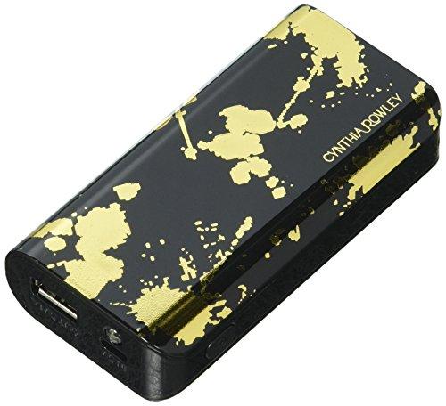 CYNTHIA ROWLEY PORTABLE RECHARGEABLE BACKUP BATTERY 4400 MAH (BLACK/GOLD)