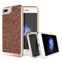 Apple Iphone 7 Plus Case, Prodigee [Fancee] Rose Pink Gold For Iphone 7 Plus (2016) 5.5" Cell Phone Case W/ Dazzling Sparkle Glitter Back